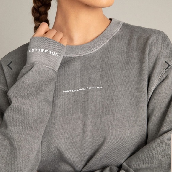 UNLABELED BY ANNA PETROSIAN sweatshirt in ash size XS - Picture 2 of 7